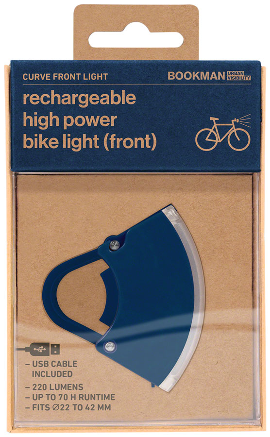 Load image into Gallery viewer, Bookman Curve Headlight - Rechargable, Blue
