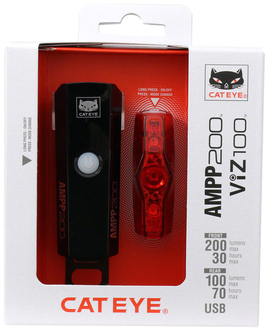 CatEye-AMPP200-VIZ100(USB-C)-Headlight-and-Taillight-Set-Headlight-&-Taillight-Set-Flash-LGST0324