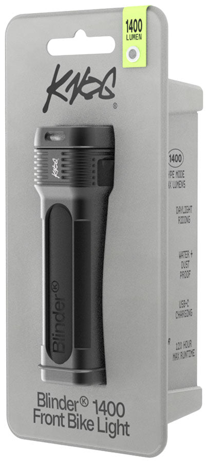 Knog Blinder 1400 Light, Front, Black