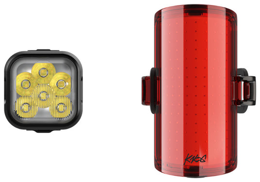 Knog Blinder 1400/Cobber Reflex Lights, Front/Rear Set, Blk