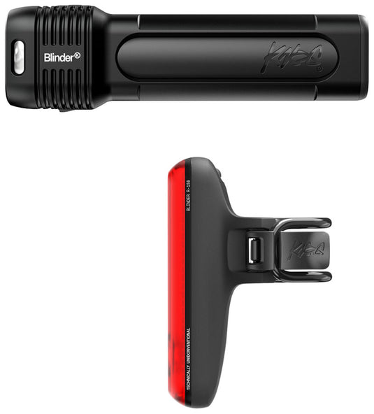 Knog Blinder 1300/R-150 Lights, Front/Rear Set, Black NLA