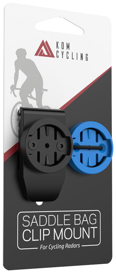 Load image into Gallery viewer, Kom Cycling Garmin Varia Clip Mount For Saddle Bags Garmin Quarter Turn Black Clip On
