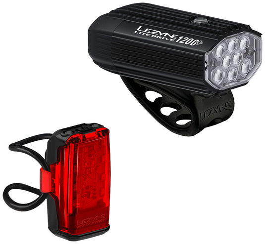 Lezyne-Lite-Drive-1200-KTV-Drive-Pro-Headlight-&-Taillight-Set-Flash-LGST0513