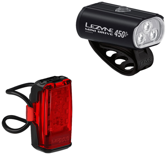 Lezyne-Mini-Drive-450-KTV-Pair-Headlight-&-Taillight-Set-Flash-LGST0510