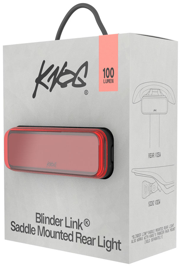 Load image into Gallery viewer, Knog Blinder Link Light, Saddle Mount, Black
