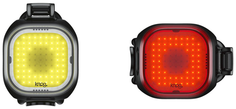 Load image into Gallery viewer, Knog Blinder Mini Twinpack, Square Pattern, Front/Rear, Blk

