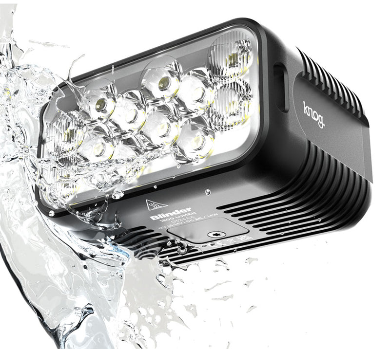 Load image into Gallery viewer, Knog Blinder X 1800 Light, Front, Black
