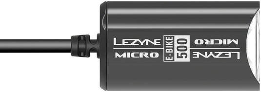 Lezyne Micro Drive 500 LED Ebike Headlight - 6-12v Input, Black