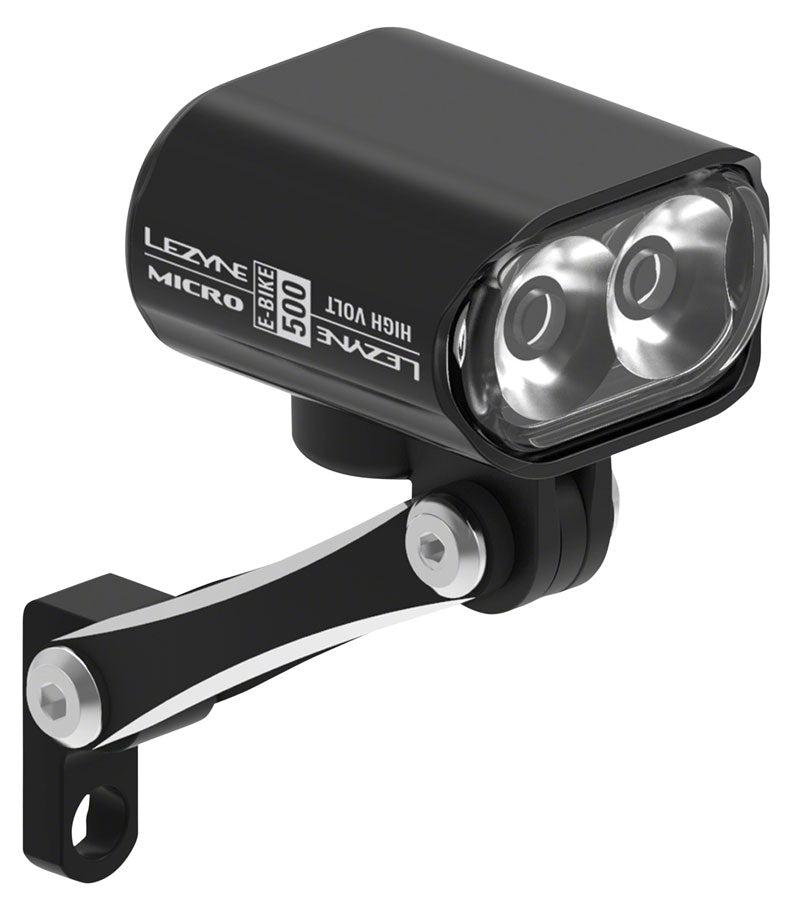 Load image into Gallery viewer, Lezyne Micro Drive 500 LED Ebike High Voltage Headlight - 12-48v Input, Black
