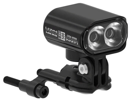 Lezyne Micro Drive 500 LED Ebike High Voltage Headlight - 12-48v Input, Black