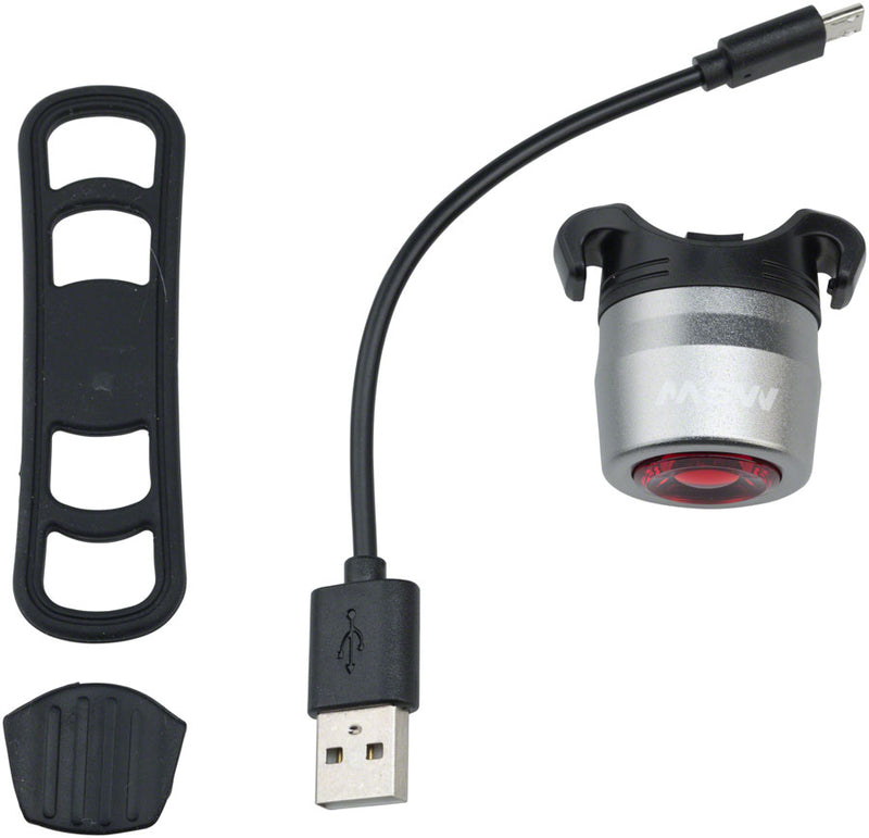 Load image into Gallery viewer, MSW TLT-015 Cricket USB Taillight Silver
