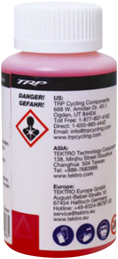 TRP Mineral Oil Brake Fluid 100cc - High-Performance Non-Corrosive Hydraulic Fluid with 270 C Boiling Point & Improved Fluid Flow for TRP & Tektro Disc Brakes