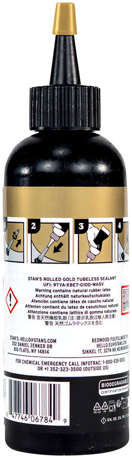 Load image into Gallery viewer, Stan's Rolled Gold Tubeless Sealant, 125ml (4.2oz), Each
