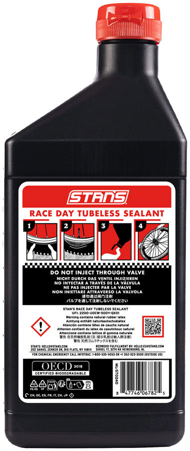 Stan's Race Day Tubeless Sealant, 500ml (16.9oz), Each