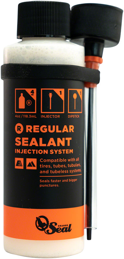 Load image into Gallery viewer, Pack of 2 Orange Seal Tubeless Tire Sealant with Twist Lock Applicator - 4oz

