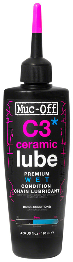 Muc-Off C3 Wet Ceramic Bike Chain Lube - 120ml, Drip