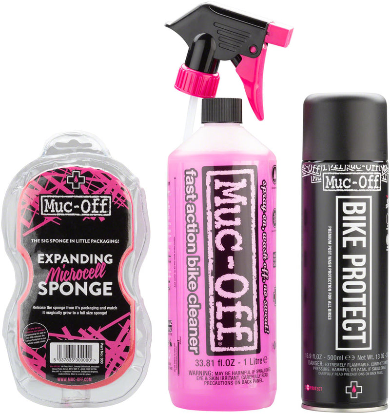 Load image into Gallery viewer, Muc-Off Bicycle Duo Pack with Sponge 100% Biodegradable Cleaner PTFE Protection
