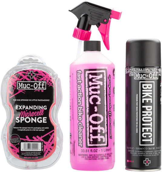 Muc-Off Bicycle Duo Pack with Sponge 100% Biodegradable Cleaner PTFE Protection