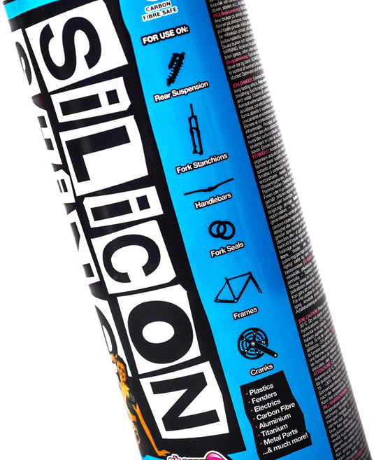 Muc-Off Silicon Shine Lube 500ml Metal Plastic or Rubber Friction Reduction