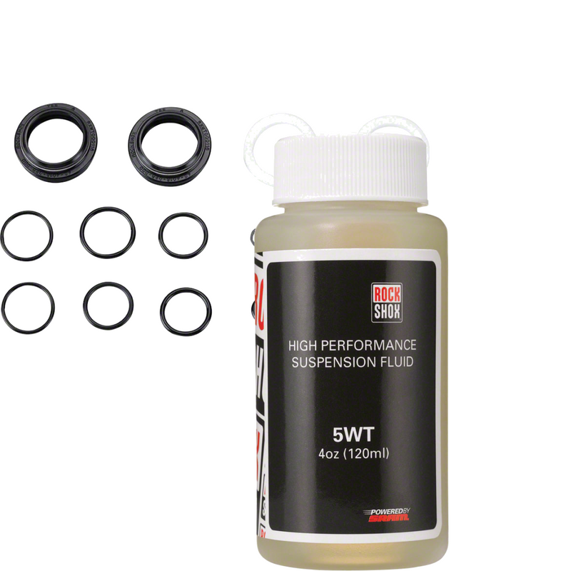 Load image into Gallery viewer, RockShox Suspension Maintenance Bundle Oil &amp; Service Kit for Optimal Fork Performance
