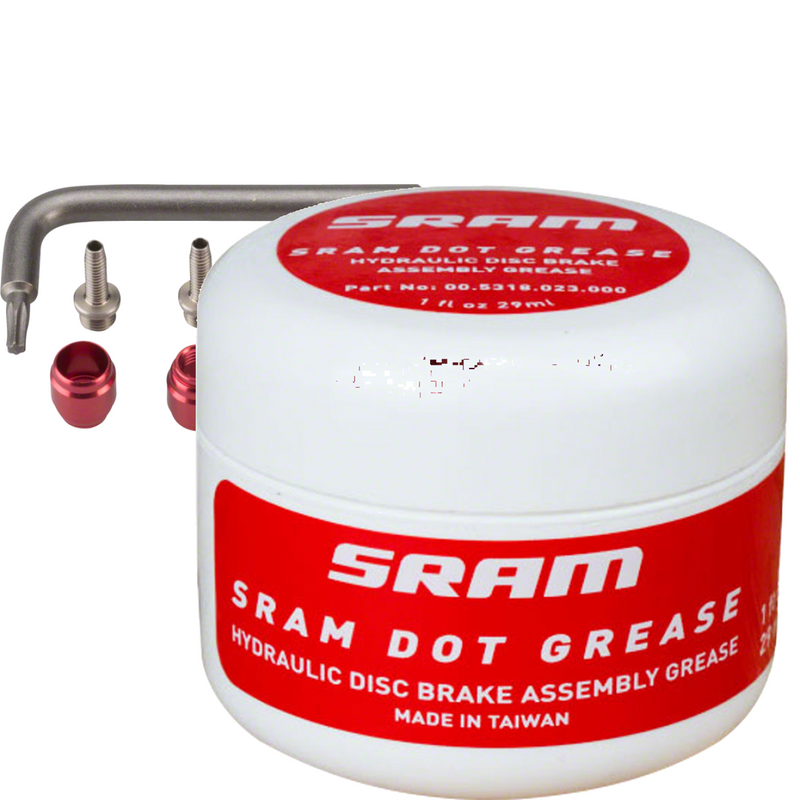 Load image into Gallery viewer, SRAM Disc Brake Maintenance Bundle: DOT Grease &amp; Hydraulic Hose Fitting Kit for Precision, Compatibility &amp; Performance
