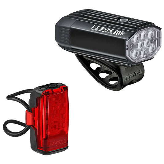 Lezyne-Micro-Drive-800-KTV-Drive-Headlight-&-Taillight-Set-Flash-LGST0516