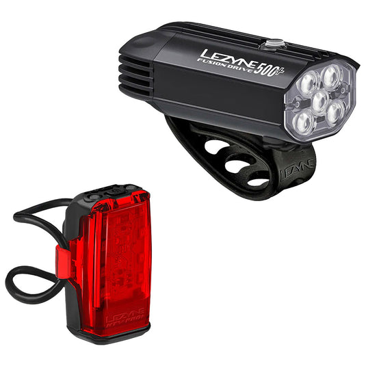 Lezyne-Fusion-Drive-Pro-500-KTV-Drive-Pro-Headlight-&-Taillight-Set-Flash-LGST0514