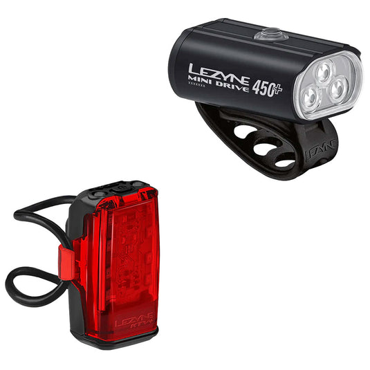 Lezyne-Mini-Drive-450-KTV-Pair-Headlight-&-Taillight-Set-Flash-LGST0510