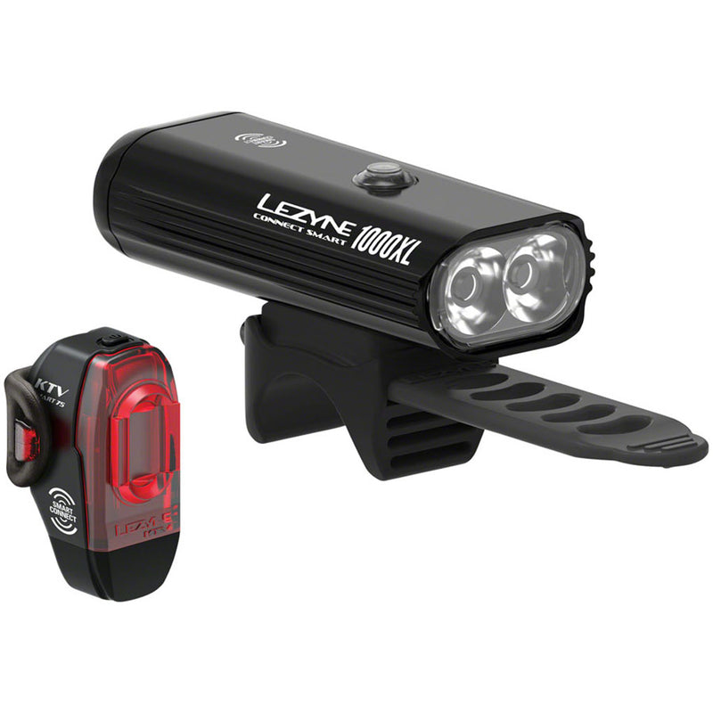 Load image into Gallery viewer, Lezyne-Connect-Smart-1000XL-Headlight-and-KTV-Pro-Smart-Taillight-Set--Headlight-&amp;-Taillight-Set-Flash_LT1408

