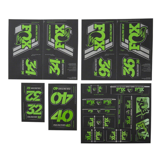 Fox Heritage Decal Kit for Forks and Shocks Green Fit Almost Every FOX Model