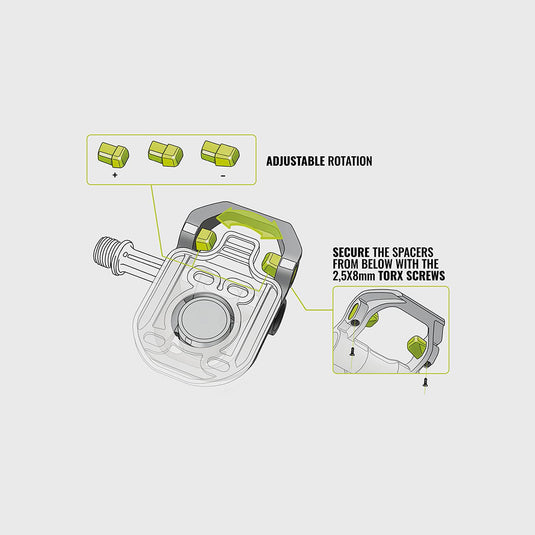 Magped Road2 Magnetic Pedal, Carbon, Steel, 200n, Gray