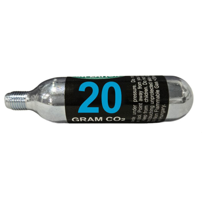 Load image into Gallery viewer, Maximum Inflation CO2 Cartridges, 3/8" threaded, 20g - 50 Pack
