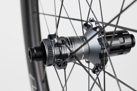 Vision Metron RS 45 Silver Edition Wheelset - 700, 12 x 100mm/12 x 142mm, Center-Lock, HG 11/12, Carbon, Black