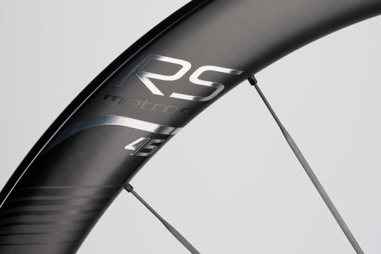 Vision Metron RS 45 Silver Edition Wheelset - 700, 12 x 100mm/12 x 142mm, Center-Lock, HG 11/12, Carbon, Black