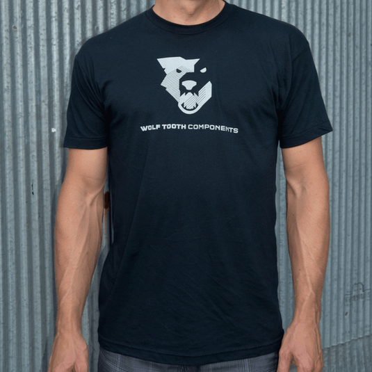 Wolf Tooth Men's Logo T-Shirt - Printed on American Apparel, Black, Medium
