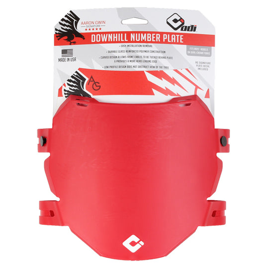 ODI Aaron Gwin Downhill Number Plate, Red