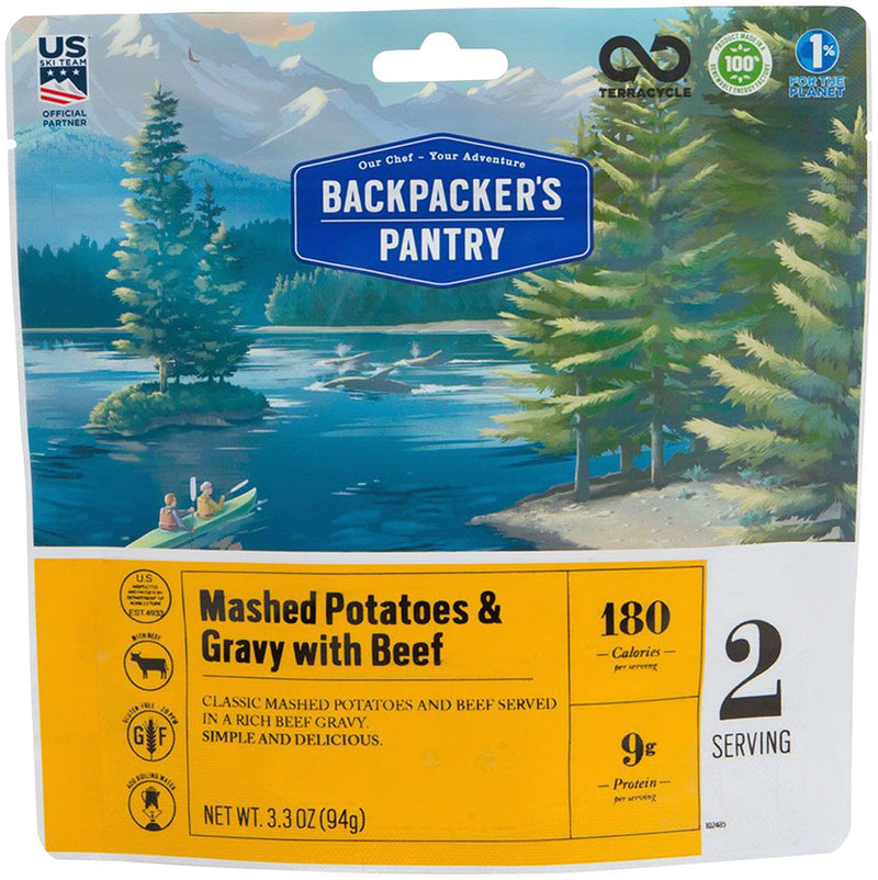 Load image into Gallery viewer, Backpacker&#39;s Pantry Mashed Potatoes and Gravy with Beef: 2 Servings
