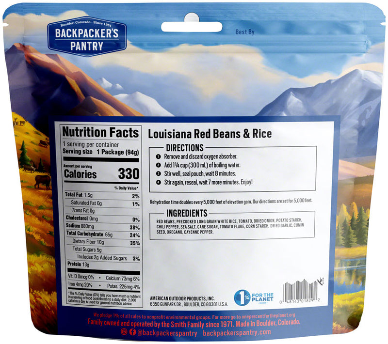 Load image into Gallery viewer, Backpacker&#39;s Pantry Louisiana Beans and Rice - 1 Serving
