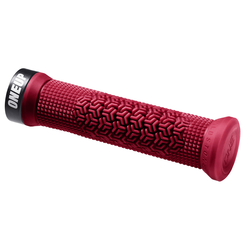 Load image into Gallery viewer, OneUp Components Jackson Goldstone Lock-On Grips, Maroon
