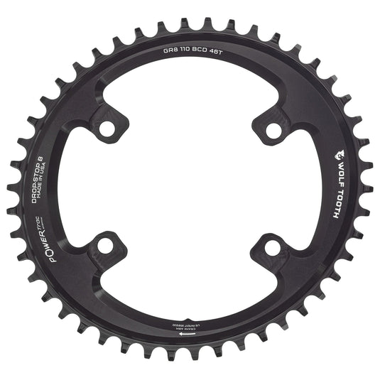 Wolf Tooth Oval 110 BCD Asymmetric 4-Bolt Chainrings for Shimano GRX Cranks