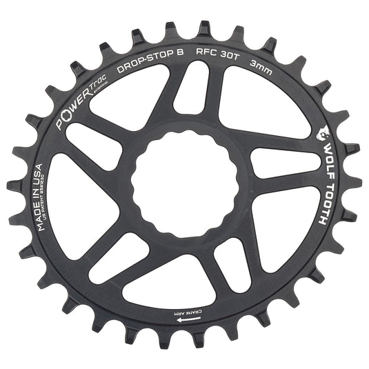 Wolf Tooth Elliptical Chainring 30t RaceFace/Easton Direct Mount 12-Speed Alloy