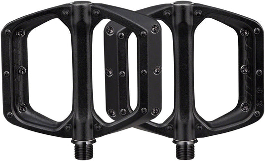 Spank Spoon DC Platform Pedals 9/16" Concave Alloy Body Replaceable Pins Black