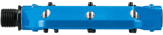 Spank Spoon DC Platform Pedals 9/16" Concave Alloy Replaceable Pins Bright Blue