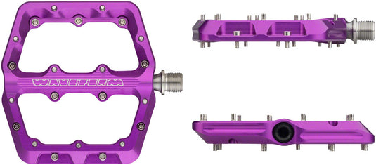 Wolf Tooth Waveform Aluminum Pedals Small Ultraviolet Purple