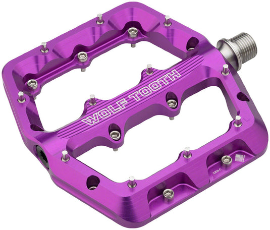 biggest platform pedals Wolf Tooth Waveform Large Pedals Purple