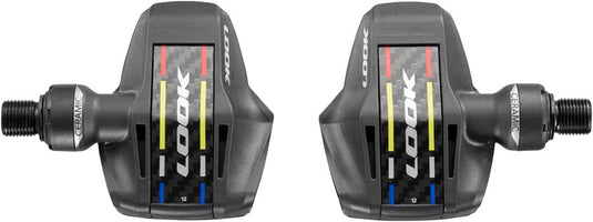 LOOK KEO Blade Carbon Ceramic Pedals - Single Sided Clipless, Chromoly, 9/16", Black, 56mm QF, 12Nm