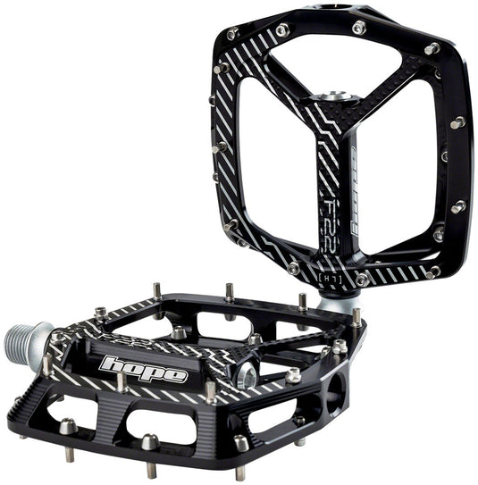 hope pedal pins Hope F22 Aluminum Platform Pedals - Black, 9