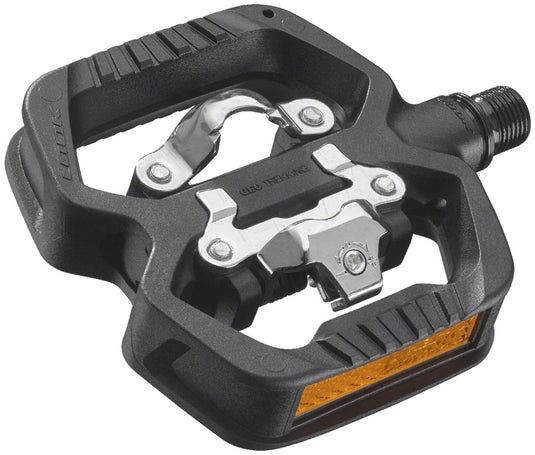 hybrid clipless pedals LOOK GEO Trekkings Hybrid Pedals with Clipless & Flat Sides, 9/16" Chromoly Axle – 365 Cycles
