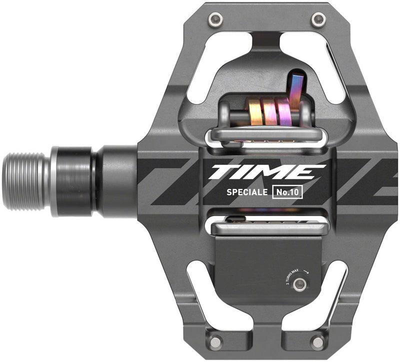 Load image into Gallery viewer, Time Speciale 10 Dual Sided Clipless Pedals - Aluminum Platform, Hollow Steel Spindle, ATAC Technology, Trail &amp; Enduro Performance, Small Size, Gray
