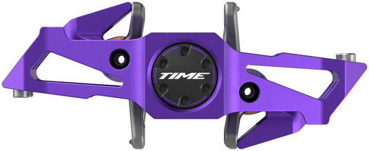 Time Speciale 10 Purple Aluminum Dual Sided Clipless Pedals with Platform, ATAC Technology for Enduro & Trail Riding